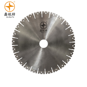 Stone Cutting Brazed Diamond Blade with W Shape Segments